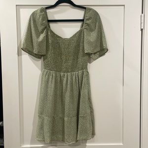 Green Floral Abercrombie Sundress